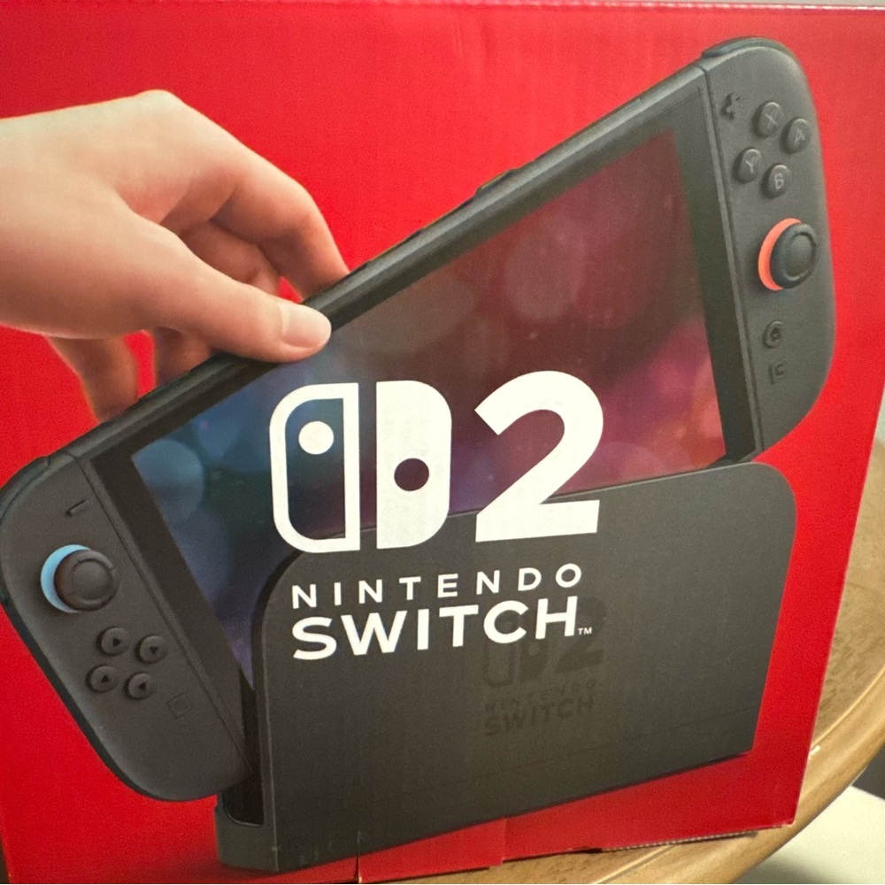Nintendo Switch 2 Console - Black with Red and Blue Accents